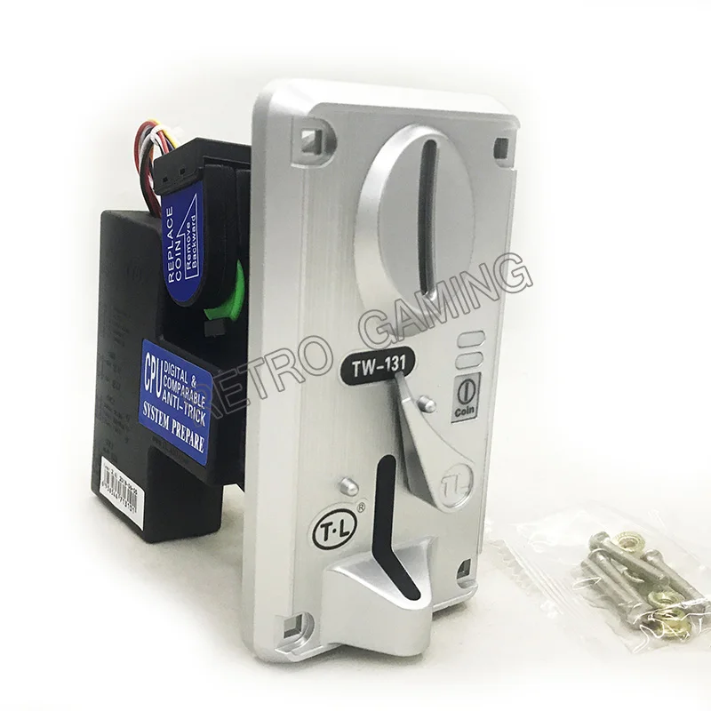 10pcs/lot Arcade Game Cabinet Vending Machine spare parts CPU Coin Acceptor TW-131 Front Entry Single Coin Mech Selector Token
10pcs/lot Arcade Game Cabinet Vending Machine spare parts CPU Coin Acceptor TW-131 Front Entry Single Coin Mech Selector Token
