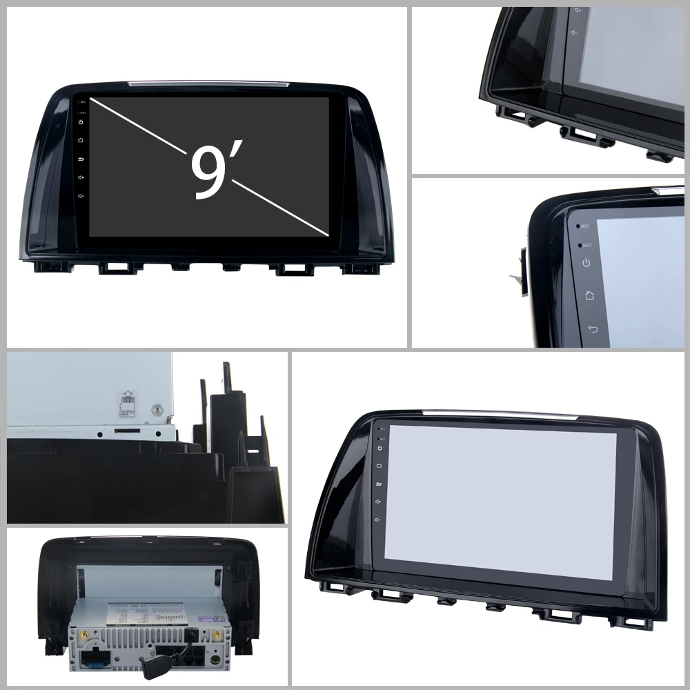 JSTMAX 9 'ɺndroid 0 4G + 64G ISP экран автомобильный DVD Радио Стерео GPS плеер для Mazda 6 Atenza 2013