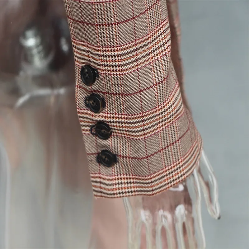 Jocoo Jolee Off Shoulder Plaid Blazer Female Jacket Slash Neck Long Sleeve Irregular Hem Oversized Women's Coats Autumn Fashion
Jocoo Jolee Off Shoulder Plaid Blazer Female Jacket Slash Neck Long Sleeve Irregular Hem Oversized Women's Coats Autumn Fashion