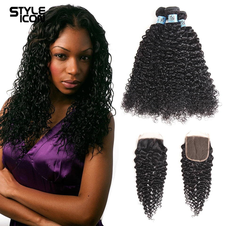 Styleicon Curly Bundles With Closure Malaysian Kinky Curly Hair Weave 3 Bundles Remy Human Hair Bundles With Closure Free Part
Styleicon Curly Bundles With Closure Malaysian Kinky Curly Hair Weave 3 Bundles Remy Human Hair Bundles With Closure Free Part