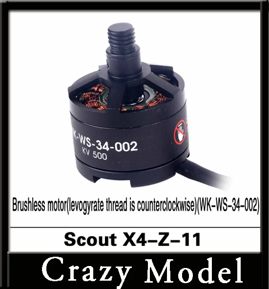 Free Shipping Original Walkera Scout X4 Parts Brushless motor(levogyrate thread is counterclockwise)(WK-WS-34-002) Scout X4-Z-11
Free Shipping Original Walkera Scout X4 Parts Brushless motor(levogyrate thread is counterclockwise)(WK-WS-34-002) Scout X4-Z-11