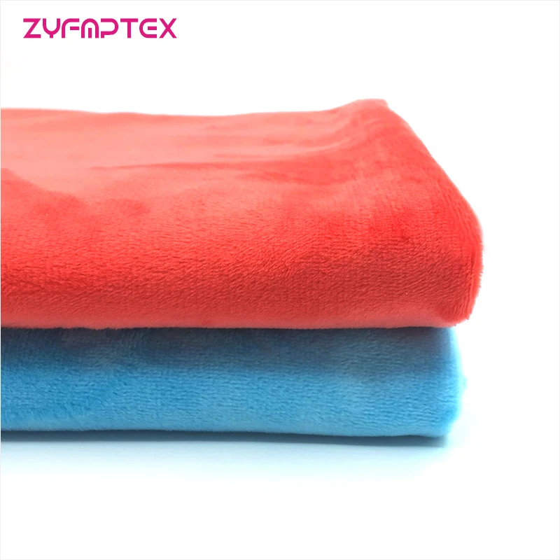 ZYFMPTEX 150x50 см красный синий цвет плюшевая ткань шитье Tissus Telas для лоскутного