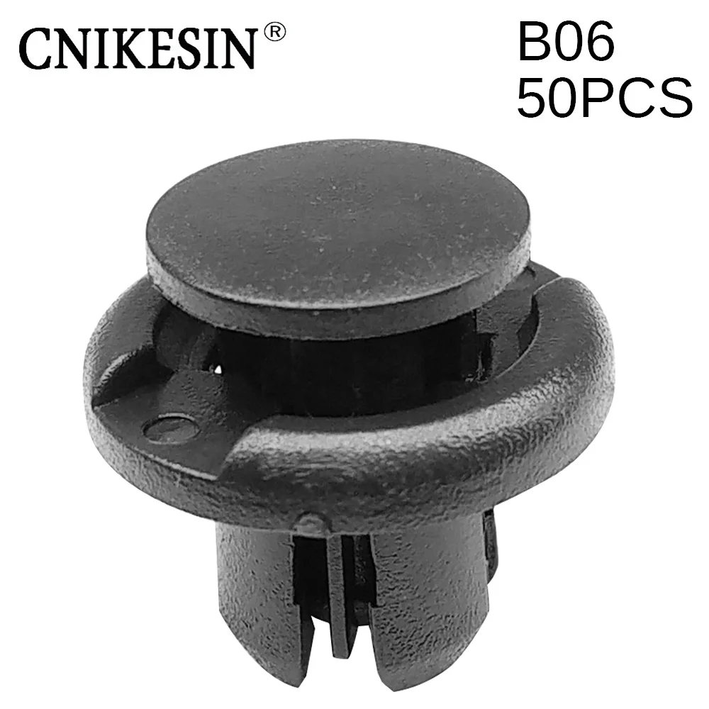 CNIKESIN 50 шт. B06 10 мм отверстие для автомобиля нейлоновые зажимы крепеж бампер