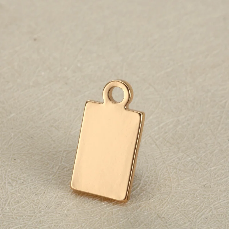 Stainless Steel Blank Rectangular Glossy Pendant Charms Gold DIY Accessories For Handmade Jewelry Making Can Engrave LOGO
Stainless Steel Blank Rectangular Glossy Pendant Charms Gold DIY Accessories For Handmade Jewelry Making Can Engrave LOGO