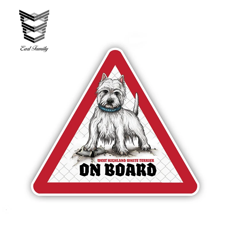 EARLFAMILY 12cm x 10.5cm Westie Dog Car Stickers Dog on board Decals Pet Dog Decal Dog Warning Sign Humorous Stickers
EARLFAMILY 12cm x 10.5cm Westie Dog Car Stickers Dog on board Decals Pet Dog Decal Dog Warning Sign Humorous Stickers