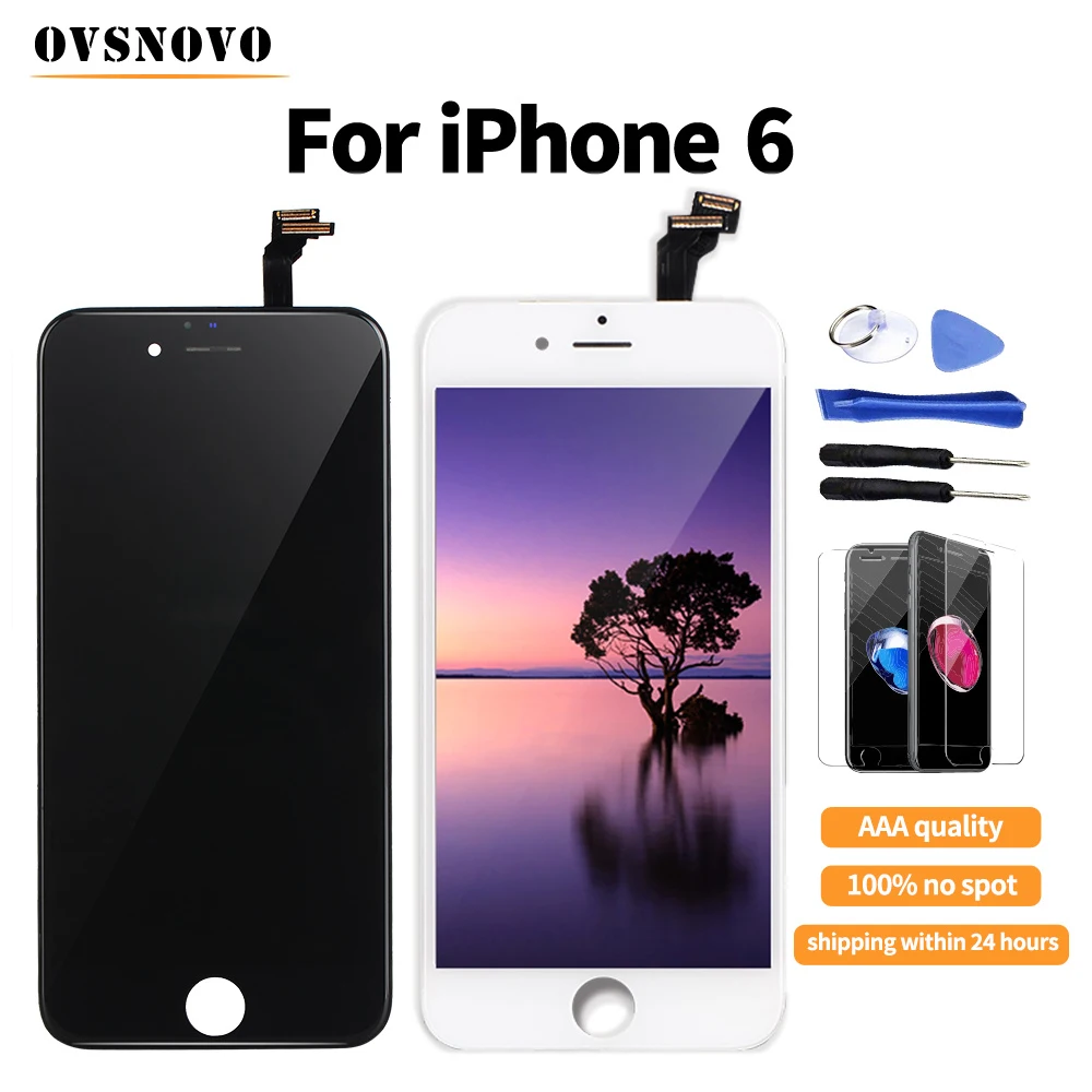 Ovsnovo ecran для iPhone 6 ЖК-дисплей сенсорный экран замена дигитайзер для iPhone 5 5S 6 ЖК-дисплей + стекло протектор и инструменты
Ovsnovo ecran для iPhone 6 ЖК-дисплей сенсорный экран замена дигитайзер для iPhone 5 5S 6 ЖК-дисплей + стекло протектор и инструменты