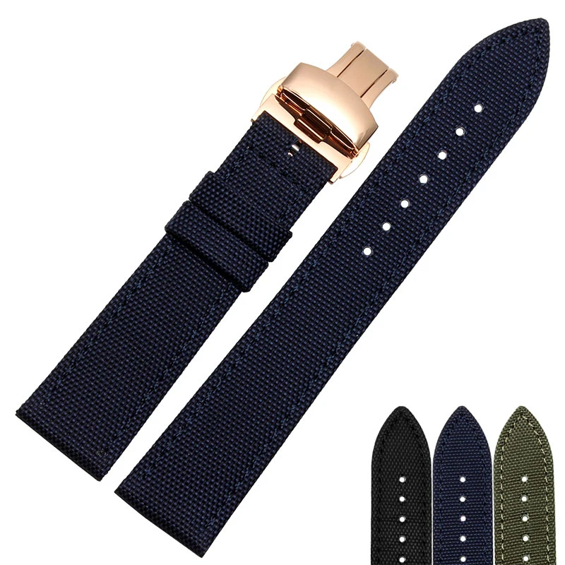 High quality nylon watchband straps 18mm 20mm 22mm 24mm canvas strap leather bottom with butterfly buckle
High quality nylon watchband straps 18mm 20mm 22mm 24mm canvas strap leather bottom with butterfly buckle