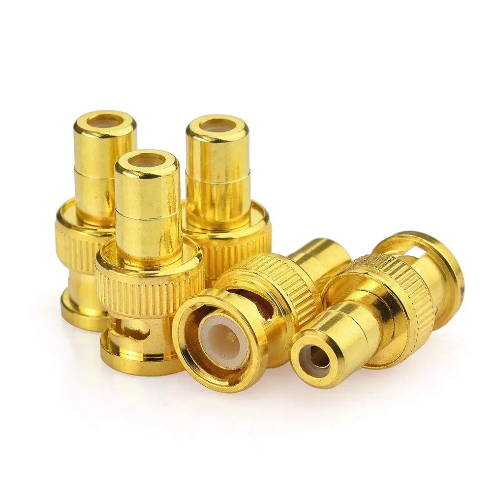 2Pcs/Lot BNC to RCA RF Connectors Gold-plated 50 Ohm BNC Male to RCA Jack Female Straight Pin Plug Jack Coaxial Adapter RCA Plug
2Pcs/Lot BNC to RCA RF Connectors Gold-plated 50 Ohm BNC Male to RCA Jack Female Straight Pin Plug Jack Coaxial Adapter RCA Plug