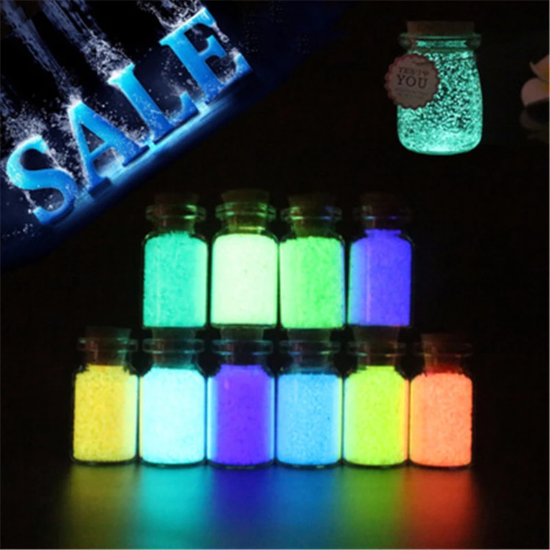 10g colourful Fluorescent Particles Glow in the Dark Bright Luminous Power Decoration DIY Star Wish Particles Without Bottle
10g colourful Fluorescent Particles Glow in the Dark Bright Luminous Power Decoration DIY Star Wish Particles Without Bottle