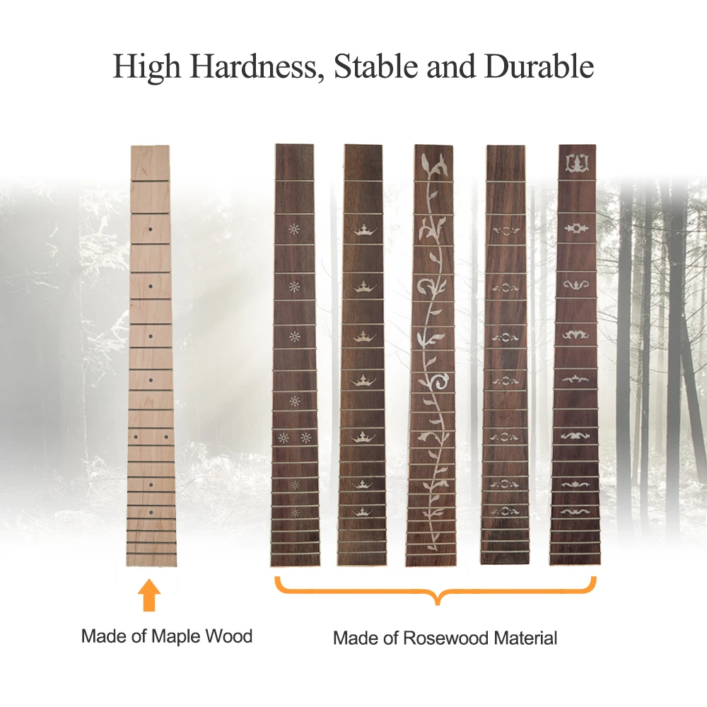41 Inch 20 Frets Acoustic Folk Guitar Fretboard with Dot Pattern Inlay Guitar Fretboard DIY Replacement Guitar Neck Rosewood
41 Inch 20 Frets Acoustic Folk Guitar Fretboard with Dot Pattern Inlay Guitar Fretboard DIY Replacement Guitar Neck Rosewood