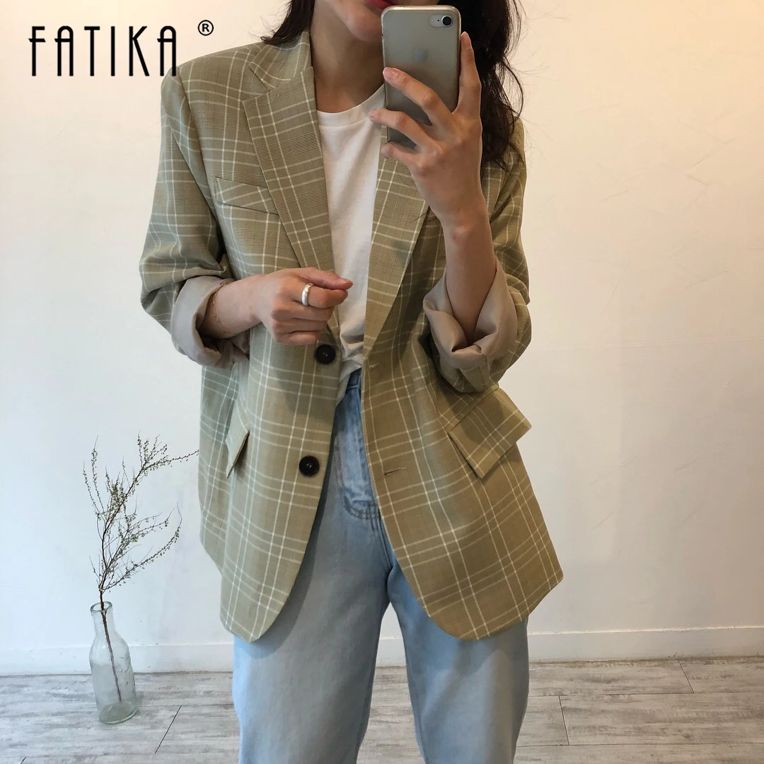 Женский блейзер на одной пуговице Fatika, повседневный стильный блейзер с длинным рукавом, верхняя одежда для весны и осени, 2019
Женский блейзер на одной пуговице Fatika, повседневный стильный блейзер с длинным рукавом, верхняя одежда для весны и осени, 2019