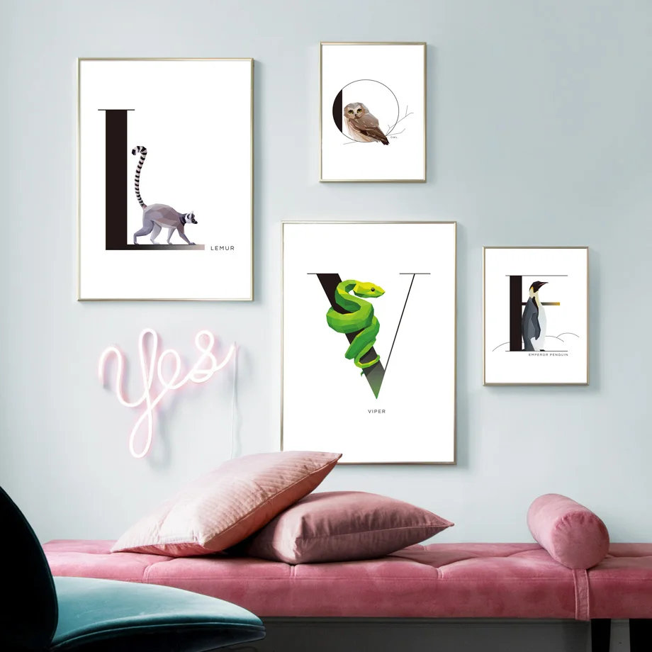 Cute Bear Flamingo Bird Animals Alphabet Wall Art Canvas Painting Nordic Posters And Prints Wall Pictures Baby Kids Room Decor
Cute Bear Flamingo Bird Animals Alphabet Wall Art Canvas Painting Nordic Posters And Prints Wall Pictures Baby Kids Room Decor