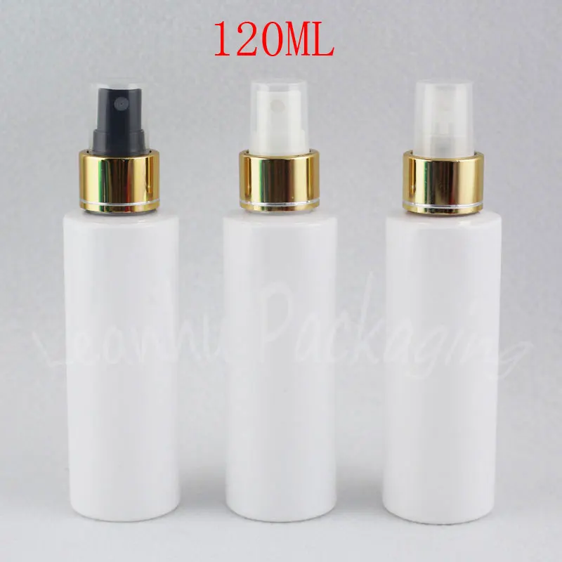 120ML White Flat Shoulder Plastic Bottle With Gold Spray Pump , 120CC Empty Cosmetic Container , Toner / Water Packaging Bottle
120ML White Flat Shoulder Plastic Bottle With Gold Spray Pump , 120CC Empty Cosmetic Container , Toner / Water Packaging Bottle