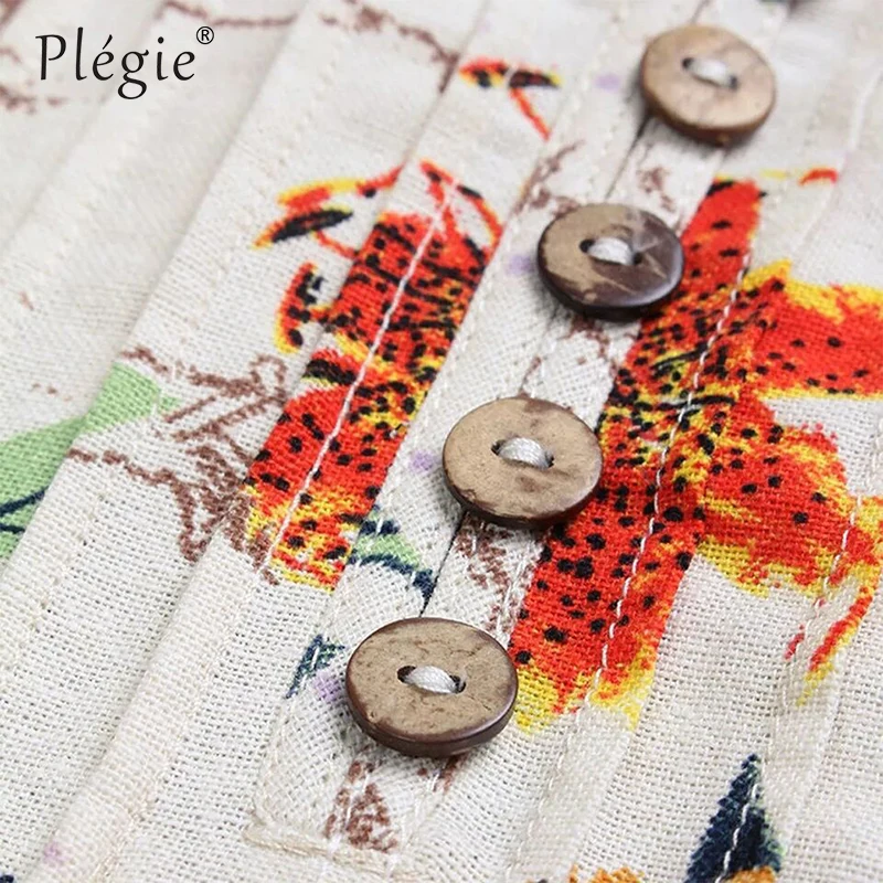 Plegie Floral Print Shirt Blouse Women V Neck Three Quarter Sleeve Embroidery Shirts Cotton And Linen Womens Tops And Blouses
Plegie Floral Print Shirt Blouse Women V Neck Three Quarter Sleeve Embroidery Shirts Cotton And Linen Womens Tops And Blouses