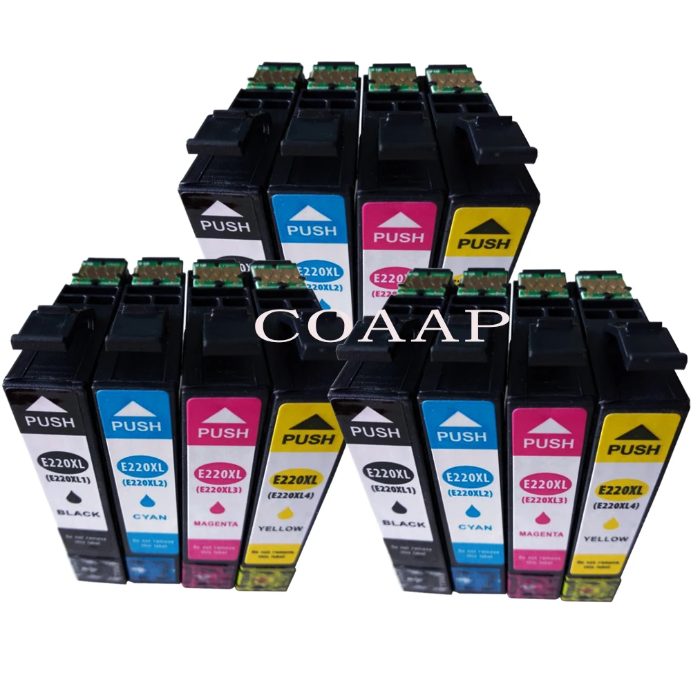 3set 12pk New Compatible 220 T220 XL Ink Cartridges For Epson XP-320 XP-420 XP-424 WorkForce 2260 2630 2650 Printer
3set 12pk New Compatible 220 T220 XL Ink Cartridges For Epson XP-320 XP-420 XP-424 WorkForce 2260 2630 2650 Printer