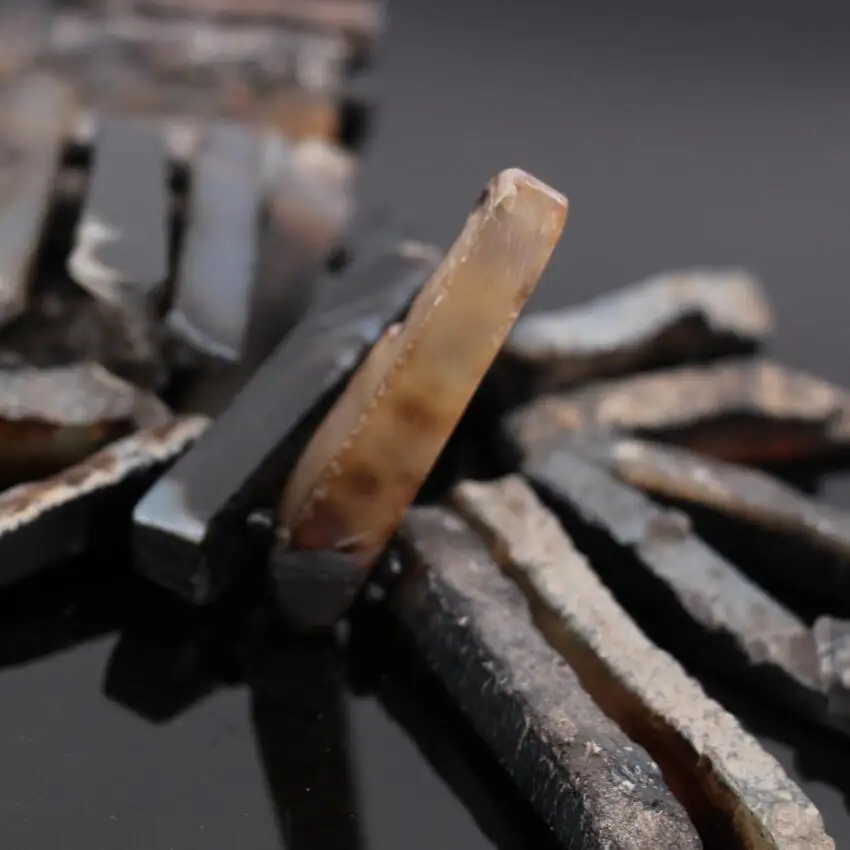 15.5"strand Black Raw Ag ate Slab Slice Top Drilled Beads,Natural Gems Sticks Tusk Point pendant graduated Nacklace Bead Jewelry
15.5"strand Black Raw Ag ate Slab Slice Top Drilled Beads,Natural Gems Sticks Tusk Point pendant graduated Nacklace Bead Jewelry