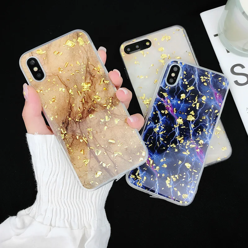 Luxury Gold Foil Bling Marble Phone Cases For iPhone X XS XR Max Soft TPU Glitter Case Back Cover For iPhone 7 8 6 6s Plus Capa
Luxury Gold Foil Bling Marble Phone Cases For iPhone X XS XR Max Soft TPU Glitter Case Back Cover For iPhone 7 8 6 6s Plus Capa