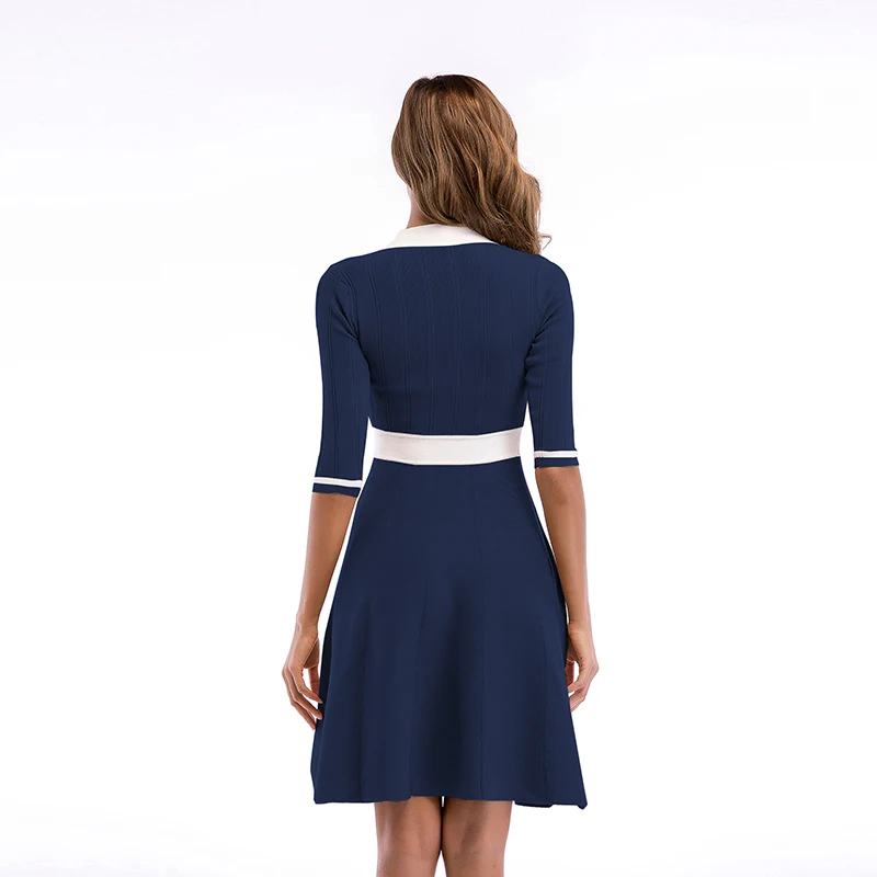 Spring and Autumn Tops Dress Women's Party Dress Bow-tie Collar Medium Sleeve Dresses Slim Knitted Dresses Clothe
Spring and Autumn Tops Dress Women's Party Dress Bow-tie Collar Medium Sleeve Dresses Slim Knitted Dresses Clothe