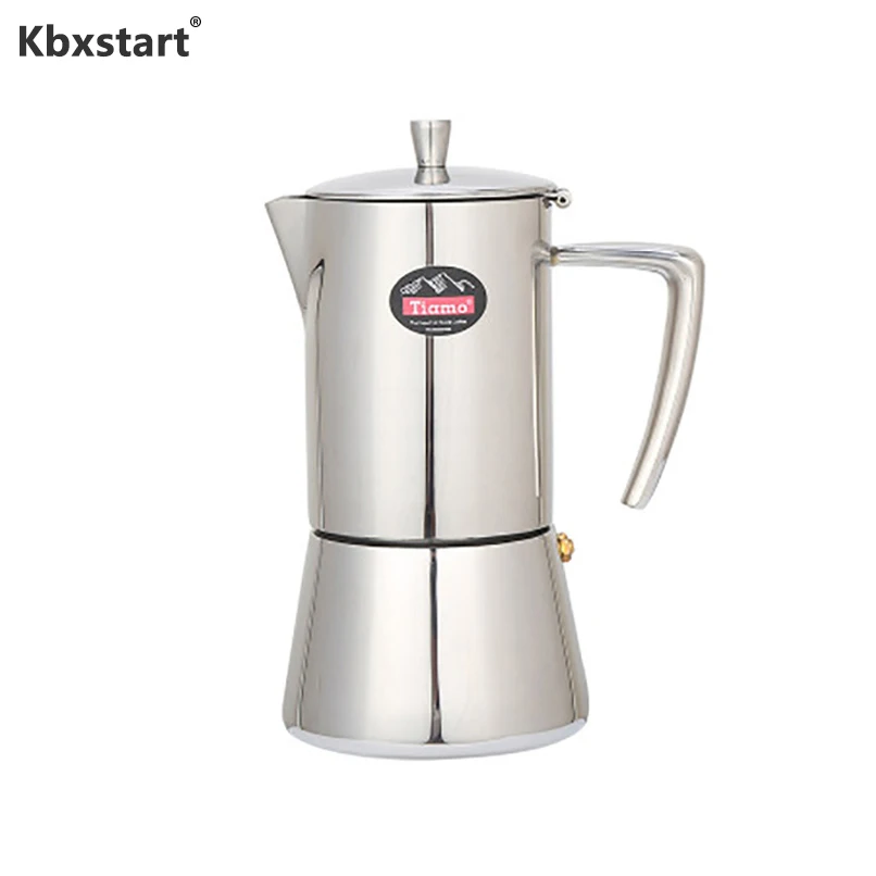 4cup/6cup Coffee Maker 304 Stainless Steel Moka Coffee Pot Household Hand Punch Pot Coffee Espresso Cup Cafeteira Caffe Machine
4cup/6cup Coffee Maker 304 Stainless Steel Moka Coffee Pot Household Hand Punch Pot Coffee Espresso Cup Cafeteira Caffe Machine