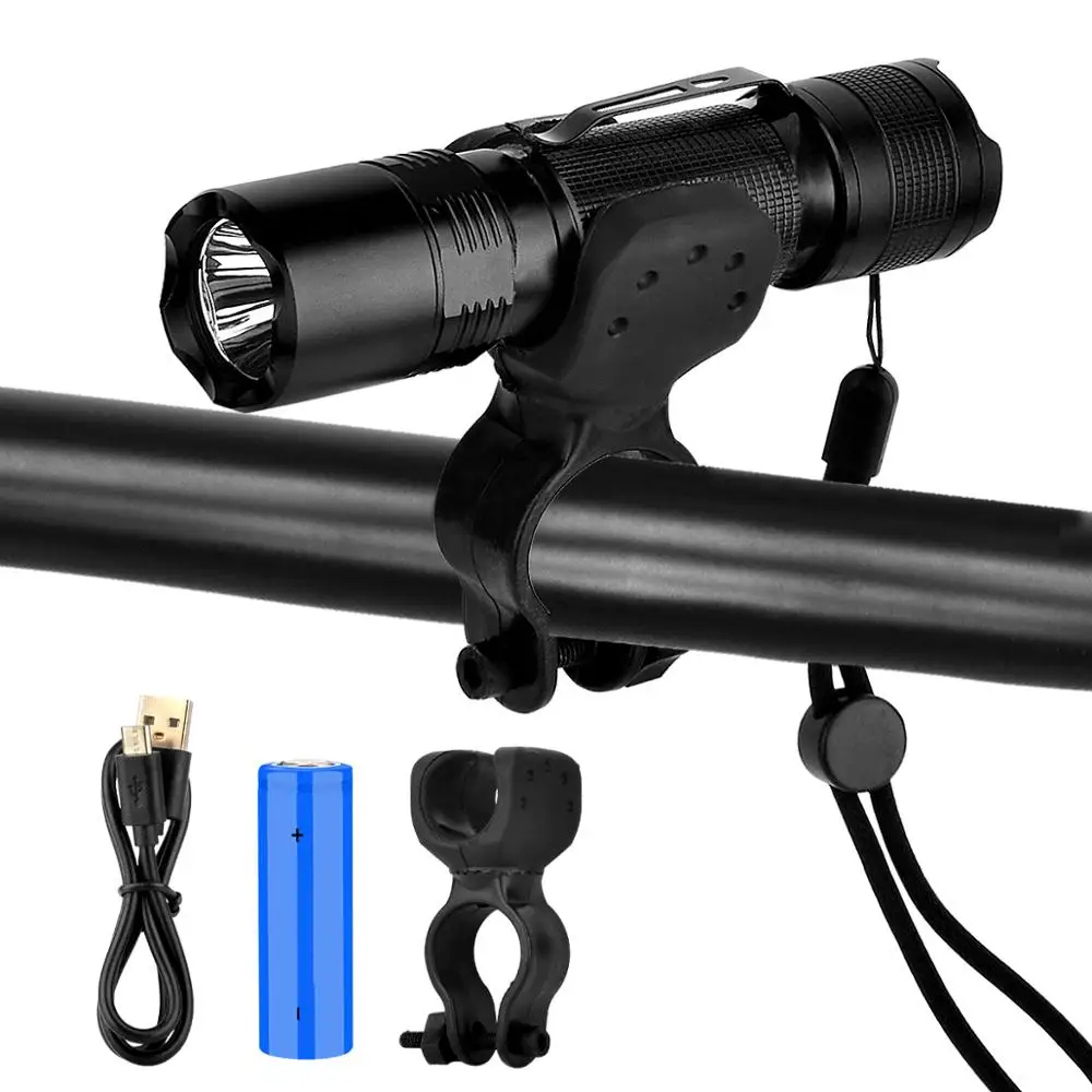 Bicycle 1000 Lumens 4 Modes XM-L2 LED Built-in Battery Cycling Front Bike Light USB Rechargeable Built-in 18650 Battery
Bicycle 1000 Lumens 4 Modes XM-L2 LED Built-in Battery Cycling Front Bike Light USB Rechargeable Built-in 18650 Battery