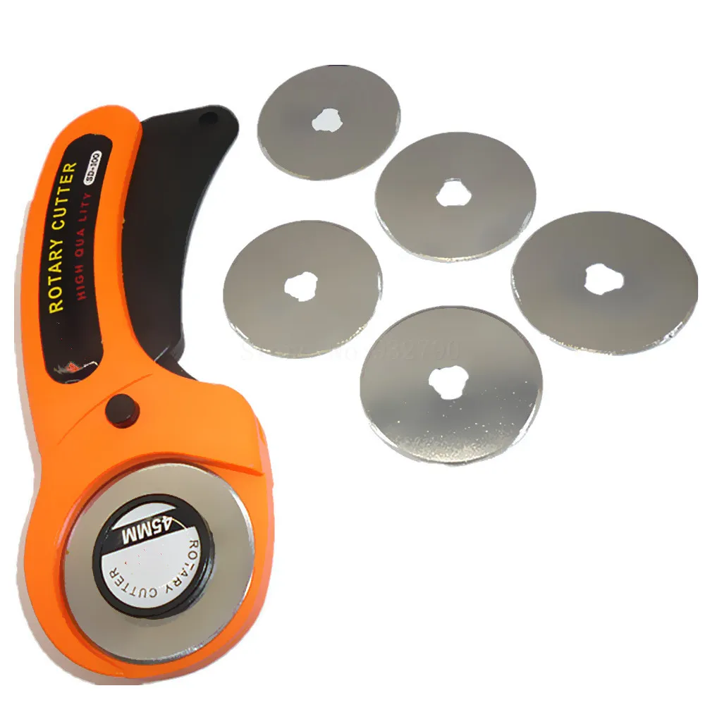 45mm Rotary Cutter Blade Patchwork Fabric Craft Rotary Cutter Blade + 5pcs Rotary Cutter Blades Spare Blade
45mm Rotary Cutter Blade Patchwork Fabric Craft Rotary Cutter Blade + 5pcs Rotary Cutter Blades Spare Blade