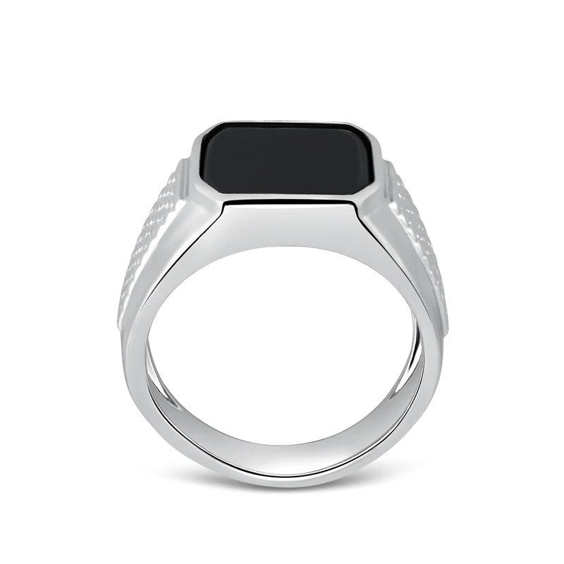 ANZIW 925 Sterling Silver Men Wedding Engagement Ring Black Solitiare Rectangle Male Silver Birthday Party Girl Ring Jewelry
ANZIW 925 Sterling Silver Men Wedding Engagement Ring Black Solitiare Rectangle Male Silver Birthday Party Girl Ring Jewelry