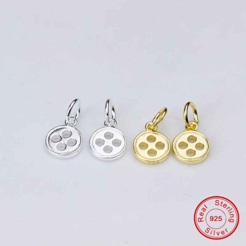 UQBing Hollow 7mm Gold & Silver 925 Sterling Silver Round Button Charms For Women DIY Necklaces Jewelry Making Findings
UQBing Hollow 7mm Gold & Silver 925 Sterling Silver Round Button Charms For Women DIY Necklaces Jewelry Making Findings
