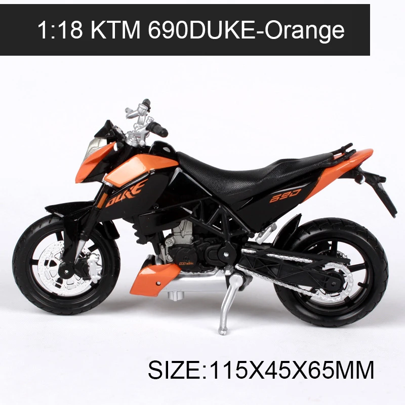 Модель мотоцикла Maisto 1:18 KTM 690 DUKE гоночного велосипеда мини модель под давлением
