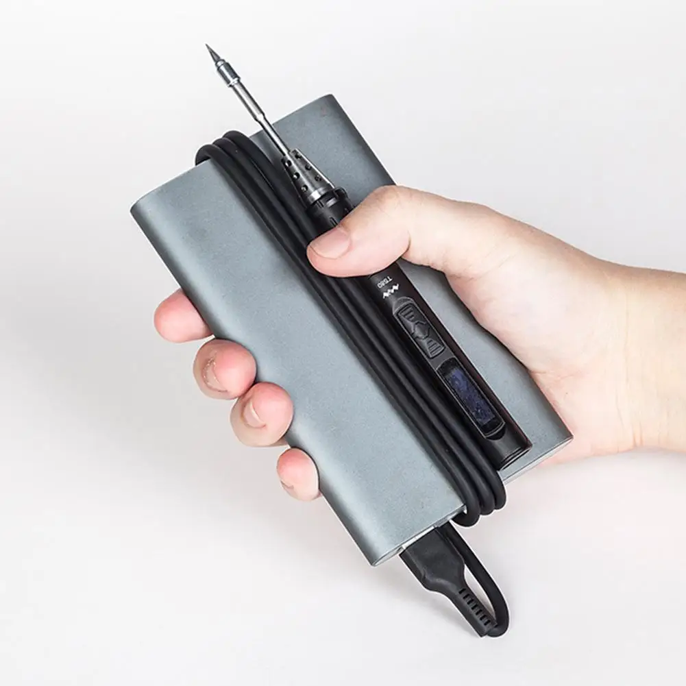 USB Type Mini TS80 Portable Electric Soldering Iron Adjustable Temperature Digital Solder Station OLED Display Soldering Iron
USB Type Mini TS80 Portable Electric Soldering Iron Adjustable Temperature Digital Solder Station OLED Display Soldering Iron