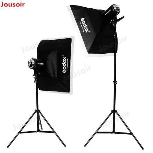 Godox E250 500Ws фотографии студийная вспышка-Стробоскоп светильник + софтбокс 50х70см 2