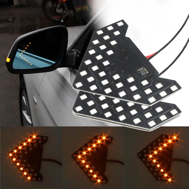 Niscarda 2pcs 33SMD LED Arrow Light Auto Car Rearview Side Mirror Light LED Flowing Turn Signal Indicators Amber Sequential
Niscarda 2pcs 33SMD LED Arrow Light Auto Car Rearview Side Mirror Light LED Flowing Turn Signal Indicators Amber Sequential