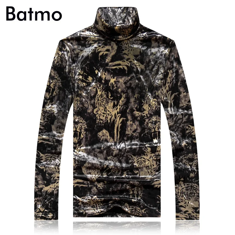 Мужская Утепленная футболка BATMO, из велюра, с высоким воротником, большого размера, 2018, для зимы, 5241
Мужская Утепленная футболка BATMO, из велюра, с высоким воротником, большого размера, 2018, для зимы, 5241