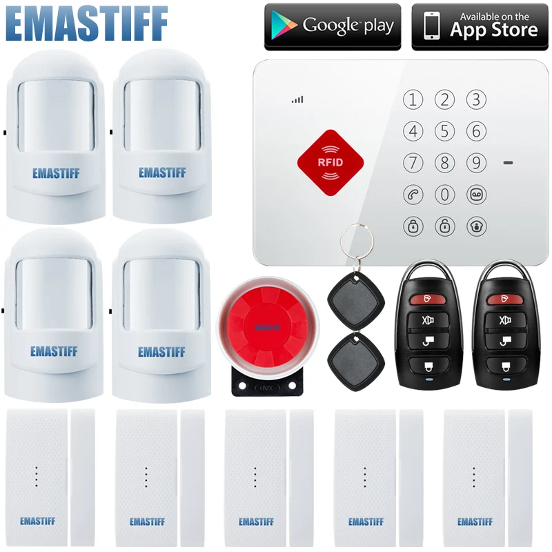 Wireless GSM Alarm System For Home Wireless Security Alarm System with Door Sensor Alarm Systems Security support app control
Wireless GSM Alarm System For Home Wireless Security Alarm System with Door Sensor Alarm Systems Security support app control