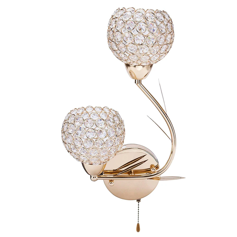 Crystal wall lamp LED Wall Lighting crystal Modern American E27 socket wall sconce bedroom corridor living room lights for home
Crystal wall lamp LED Wall Lighting crystal Modern American E27 socket wall sconce bedroom corridor living room lights for home