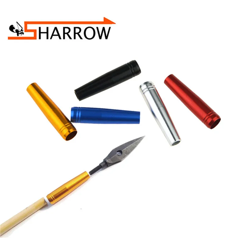 12 Pcs SHRROW Aluminum Alloy Arrowhead Connector Sliver/Gold/Black/Blue/Red For 8mm Outer Diameter Solid Arrow Universal thread
12 Pcs SHRROW Aluminum Alloy Arrowhead Connector Sliver/Gold/Black/Blue/Red For 8mm Outer Diameter Solid Arrow Universal thread