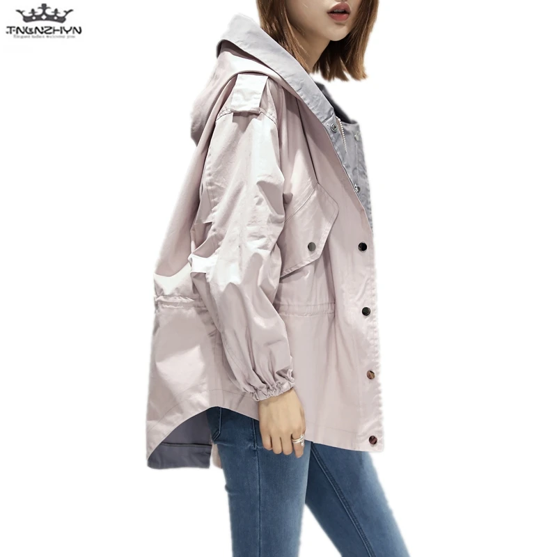 tnlnzhyn 2019 New Spring Autumn Women Trench Coat Loose Hooded Women Windbreaker Outerwear Casual Long Sleeve Coats Y1046
tnlnzhyn 2019 New Spring Autumn Women Trench Coat Loose Hooded Women Windbreaker Outerwear Casual Long Sleeve Coats Y1046