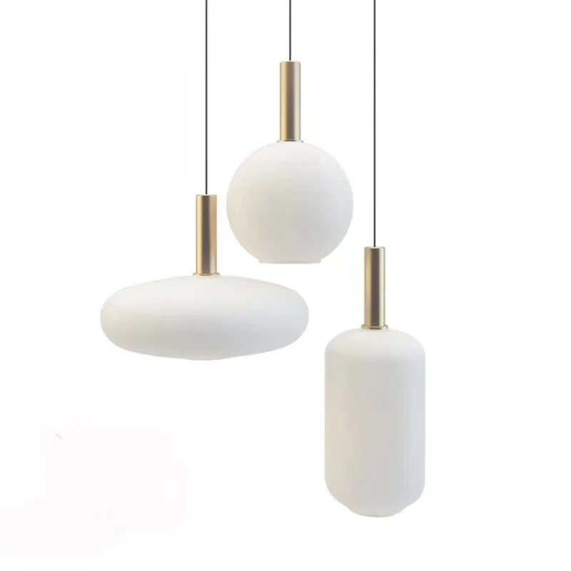 Post Modern Nordic Simple Living Room Restaurant Pendant Lights Milk White Glass Droplight Led E27 Bedroom Pendant Lamps Fixture
Post Modern Nordic Simple Living Room Restaurant Pendant Lights Milk White Glass Droplight Led E27 Bedroom Pendant Lamps Fixture
