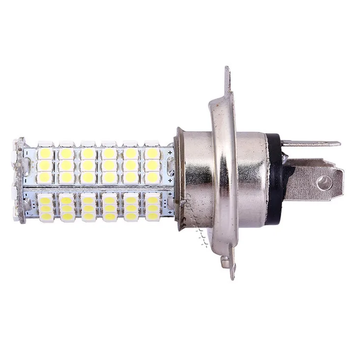 

Free Shipping 1 X LED H4 3528 smd 102 Led Car Fog Light Led Auto Cars Bulb White Headlight Head Lamp Parking Car Styling