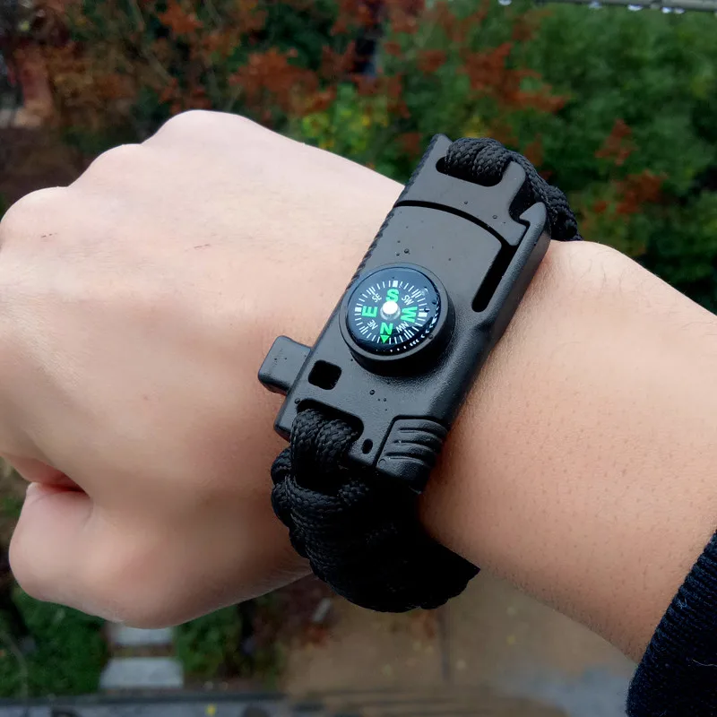Multi-functional Survival Paracord Bracelet Camouflage Camping Outdoor Survival Whistle Lifesaving Braided Rope Tactical Wrist
Multi-functional Survival Paracord Bracelet Camouflage Camping Outdoor Survival Whistle Lifesaving Braided Rope Tactical Wrist