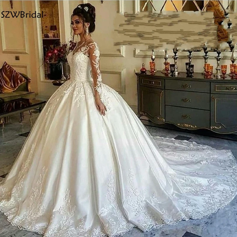 New Arrival Long sleeve Muslim wedding dress 2021 Ball gown wedding dresses robe mariee Wedding gown vestidos de boda
New Arrival Long sleeve Muslim wedding dress 2021 Ball gown wedding dresses robe mariee Wedding gown vestidos de boda