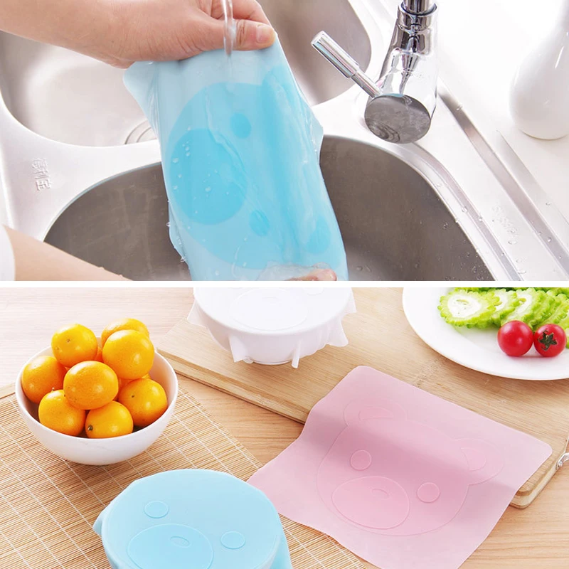 Reusable Silicone Wrap Stretch Lid Grip Food Fresh Keeping Film Sealer Cover Microwave Oven Heating Container Bowl Kitchen Tool
Reusable Silicone Wrap Stretch Lid Grip Food Fresh Keeping Film Sealer Cover Microwave Oven Heating Container Bowl Kitchen Tool