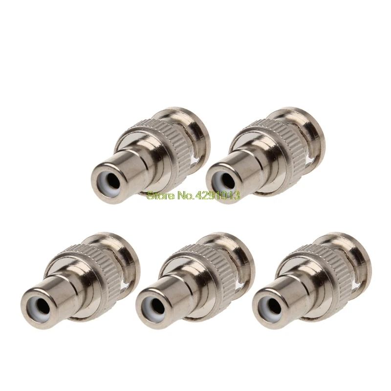 5x BNC Male To RCA Female Coaxial Connector Adapter For CCTV Surveillance Video Drop Shipping Support
5x BNC Male To RCA Female Coaxial Connector Adapter For CCTV Surveillance Video Drop Shipping Support