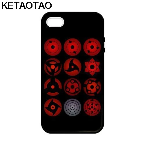 KETAOTAO все глаза Шаринган Наруто телефонные чехлы для iPhone 4S 5C 5S 6S 7 8 Plus XR XS Max X6 Чехол