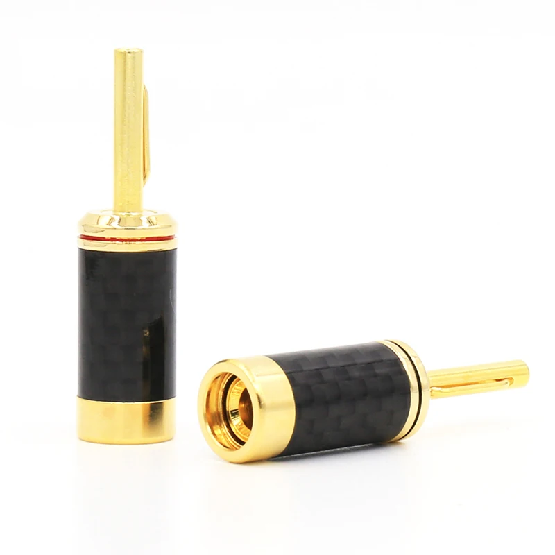 2PCS Gold Plated Carbon Fiber Banana Speaker Cable Plug Audio Hifi Banana Connector
2PCS Gold Plated Carbon Fiber Banana Speaker Cable Plug Audio Hifi Banana Connector