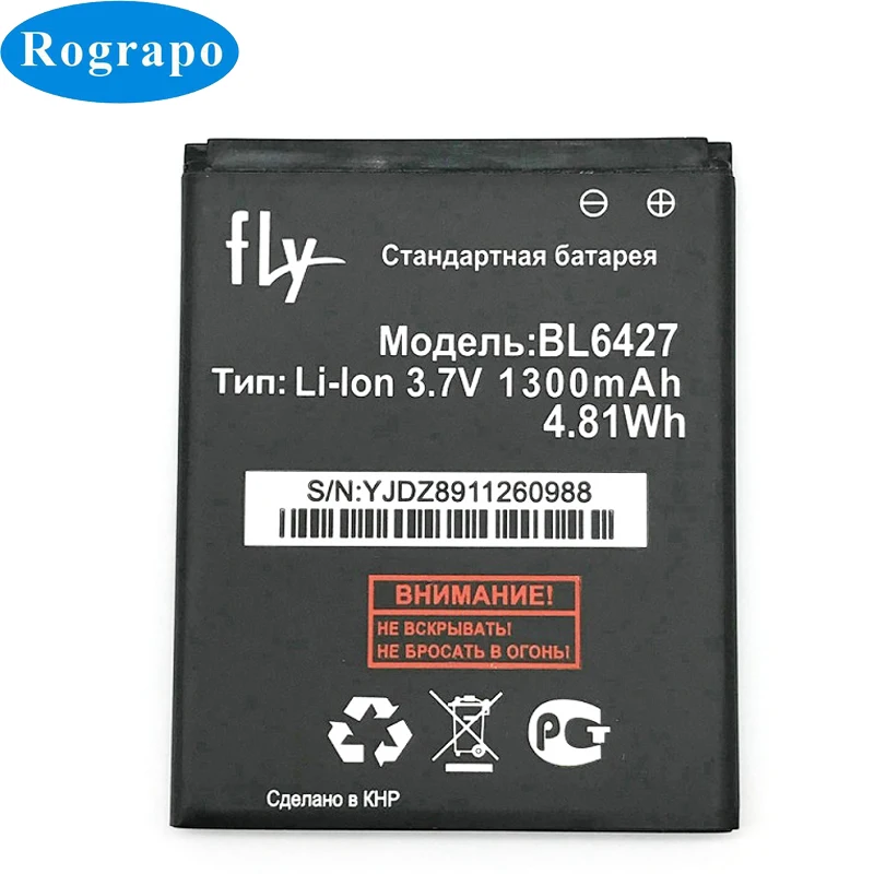 

3.7V 1300mAh New Replacement BL6427 Battery For Fly FS407 Stratus 6 BL 6427 Baterij Batterie Mobile Phone Batteries