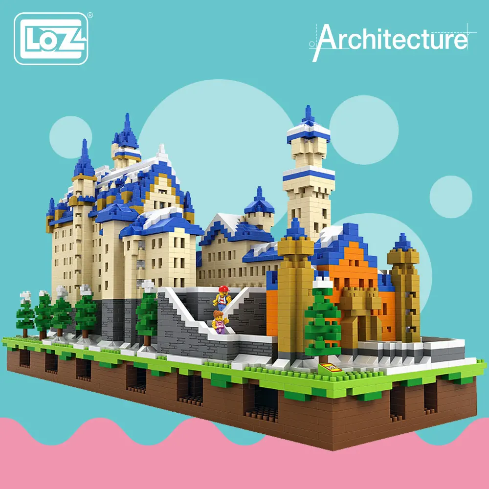 LOZ Diamond Blocks Architecture Toys Schloss Neuschwanstein Castle Model New Swan Stone Castle Blocks Building Set Bricks 9049
LOZ Diamond Blocks Architecture Toys Schloss Neuschwanstein Castle Model New Swan Stone Castle Blocks Building Set Bricks 9049