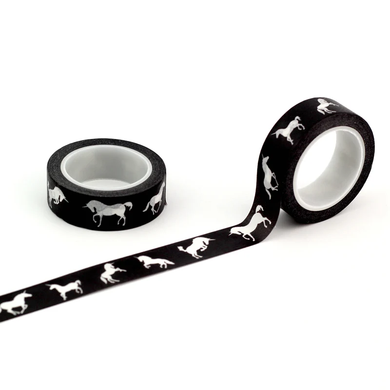 High quality 10pcs/lot Black White Unicorn Washi Tape DIY Decor Scrapbooking Planner Adhesive Masking Tape Kawaii Stationery
High quality 10pcs/lot Black White Unicorn Washi Tape DIY Decor Scrapbooking Planner Adhesive Masking Tape Kawaii Stationery