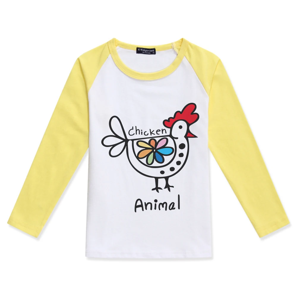 New Arrival Girls Long Sleeve Tops Boy Tshirt Cotton O-Neck Color Kids T-Shirt Cartoon Animal Chicken Printed Children Clothing
New Arrival Girls Long Sleeve Tops Boy Tshirt Cotton O-Neck Color Kids T-Shirt Cartoon Animal Chicken Printed Children Clothing