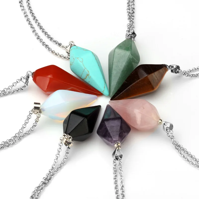 JOYA 2019 New Valentine's Day Gift Hexagon Cone Pendant Natural Crystal Hexagon Cone Pendant Natural Stone Hexagon Cone Pendant
JOYA 2019 New Valentine's Day Gift Hexagon Cone Pendant Natural Crystal Hexagon Cone Pendant Natural Stone Hexagon Cone Pendant