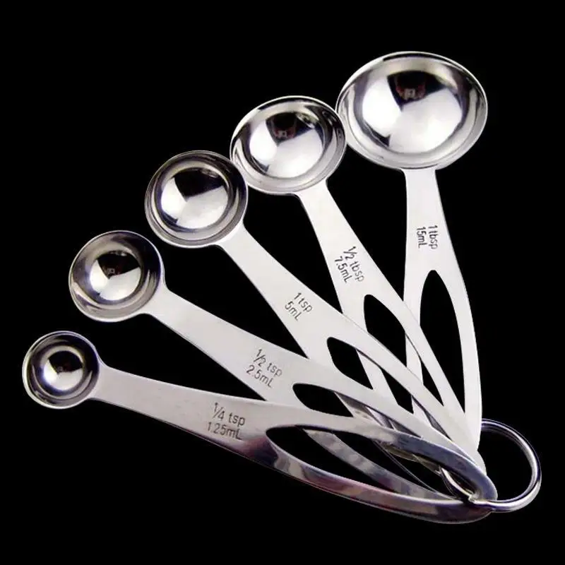 Kitchen Baking Tool Five Sets Stainless Steel Measuring Spoon 5 Creative Carving Cup
Kitchen Baking Tool Five Sets Stainless Steel Measuring Spoon 5 Creative Carving Cup